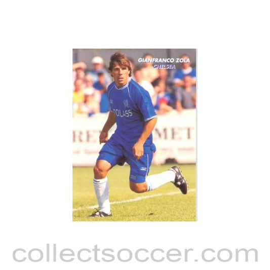 Chelsea Gianfranco Zola unofficial postcard