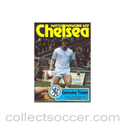 1981 - Chelsea v Grimsby Town official programme 21/11/1981