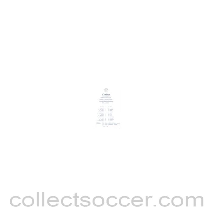 1980 - Chelsea v Hereford United official programme 13/12/1980 Reserves