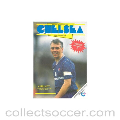 1989 - Chelsea v Hull City official programme 28/02/1989