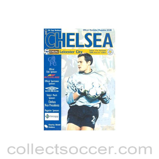 2000 - Chelsea v Leicester City official programme 17/09/2000 Premier League