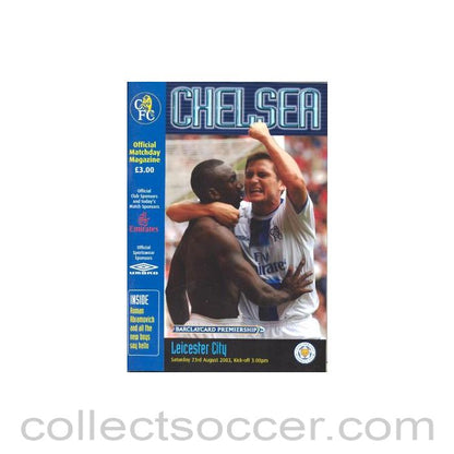 2003 - Chelsea v Leicester City official programme 23/08/2003