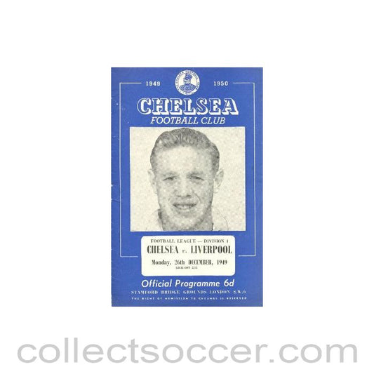 1949 - Chelsea v Liverpool official programme 26/12/1949