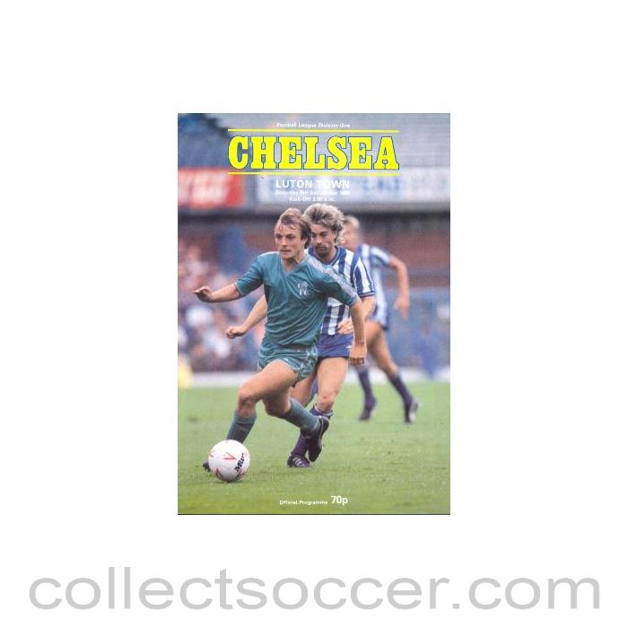 1986 - Chelsea v Luton Town official programme 06/09/1986