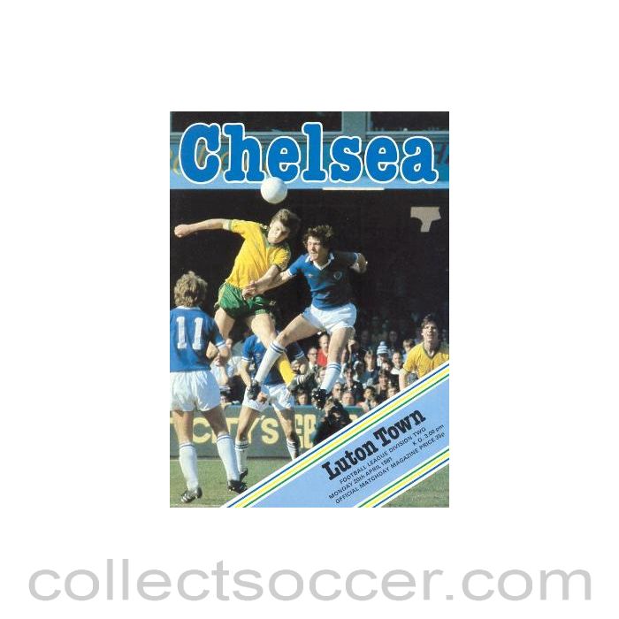 1981 - Chelsea v Luton Town official programme 20/04/1981