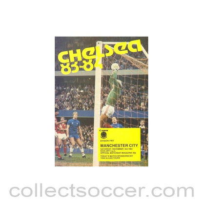 1983 - Chelsea v Manchester City official programme 03/12/1983