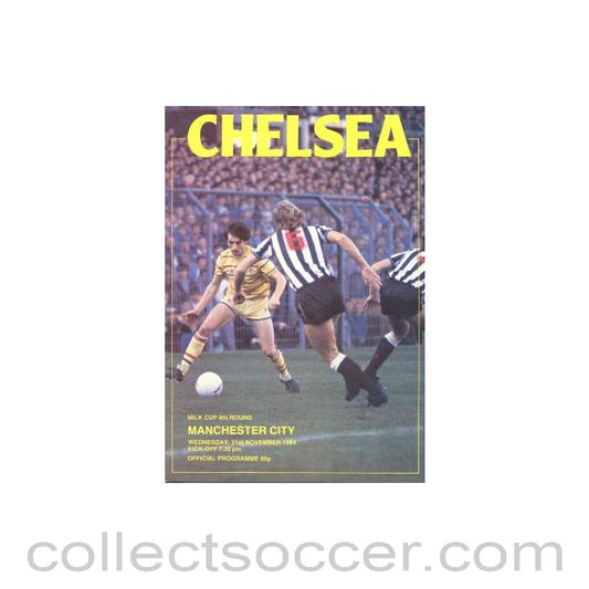1984 - Chelsea v Manchester City official programme 21/11/1984