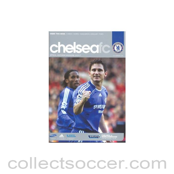2007 - Chelsea v Middlesbrough official programme 10/02/2007