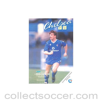 1988 - Chelsea v Middlesbrough official programme 28/05/1988
