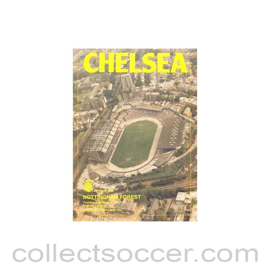 1985 - Chelsea v Nottingham Forest official programme 01/01/1985
