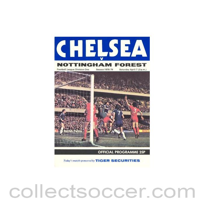 1979 - Chelsea v Nottingham Forest official programme 07/04/1979