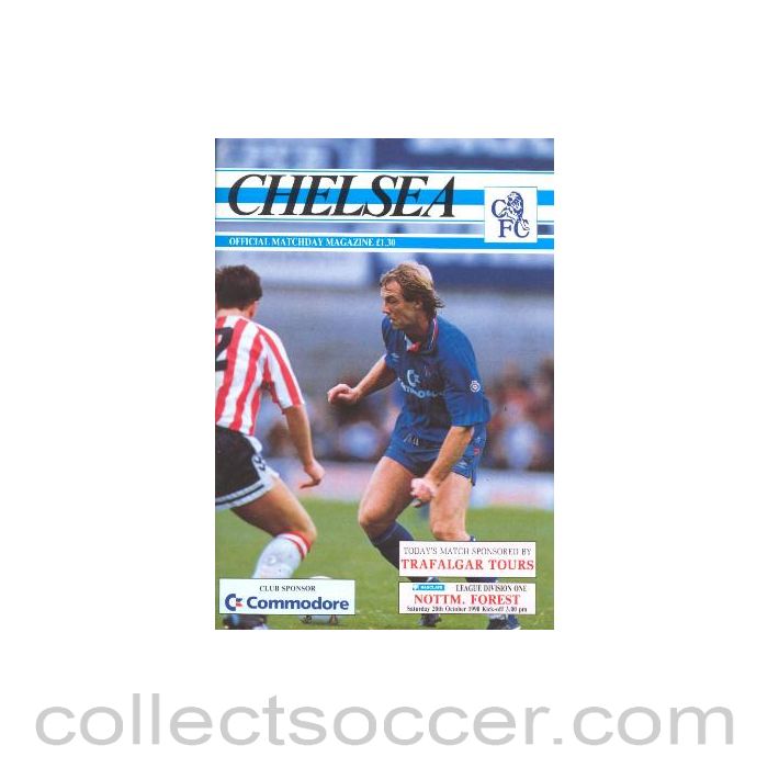 1990 - Chelsea v Nottingham Forest official programme 20/10/1990