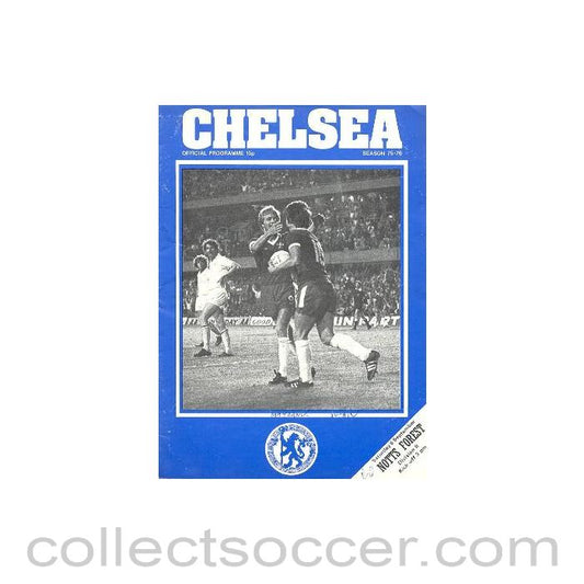 1975 - Chelsea v Nottingham Forest official programme 06/09/1975