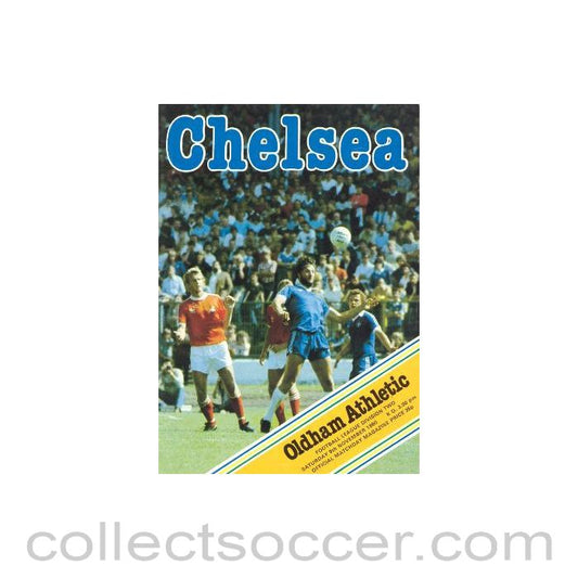 1980 - Chelsea v Oldham Athletic official programme 08/11/1980