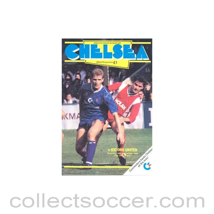 1988 - Chelsea v Oxford United official programme 10/09/1988