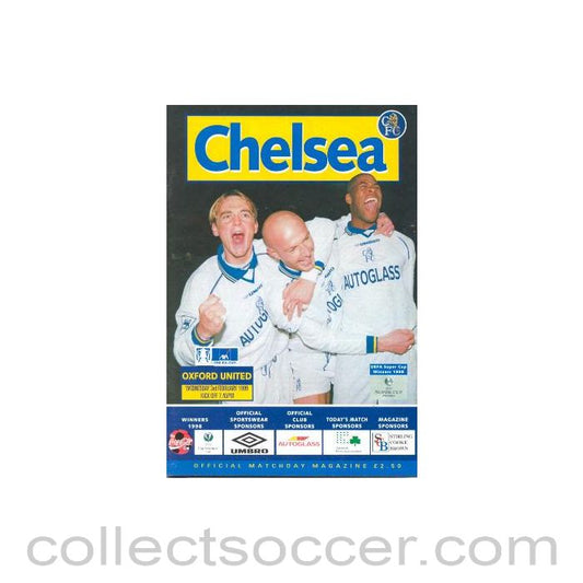 1999 - Chelsea v Oxford United official programme 03/02/1999 F.A. Cup