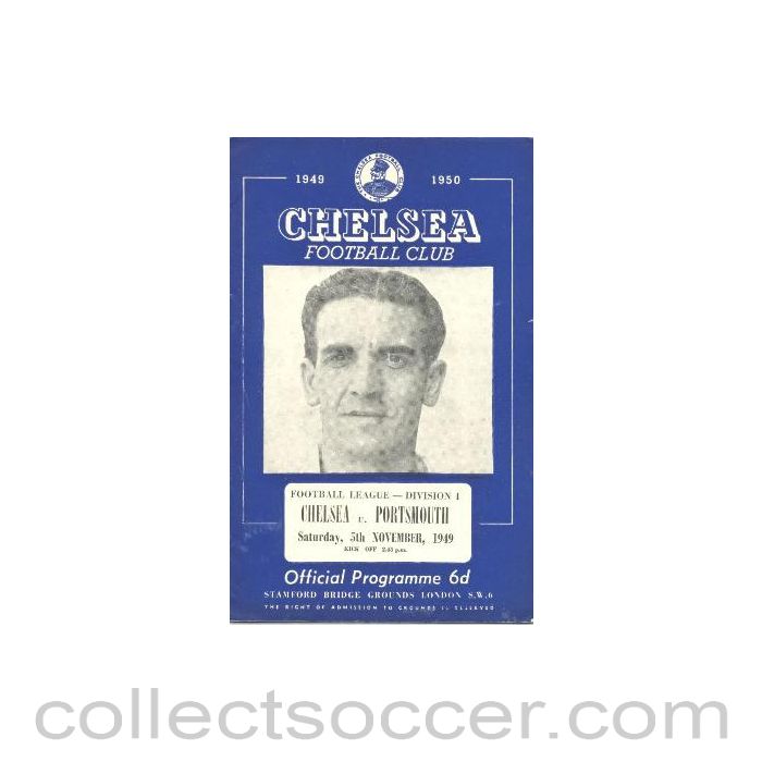 1949 - Chelsea v Portsmouth official programme 05/11/1949