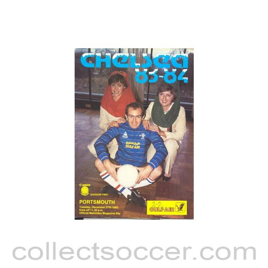1983 - Chelsea v Portsmouth official programme 27/12/1983 Canon League