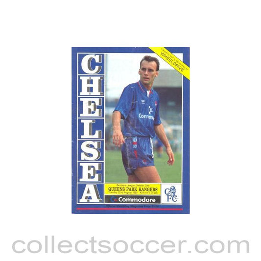 1989 - Chelsea v Queen's Park Rangers official programme 22/08/1989