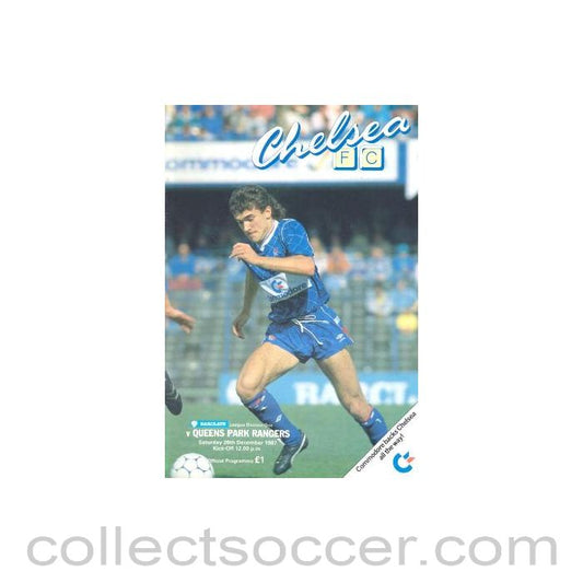 1987 - Chelsea v Queen's Park Rangers official programme 26/12/1987