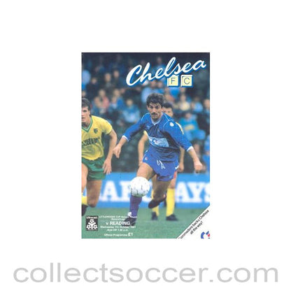 1987 - Chelsea v Reading official programme 07/10/1987