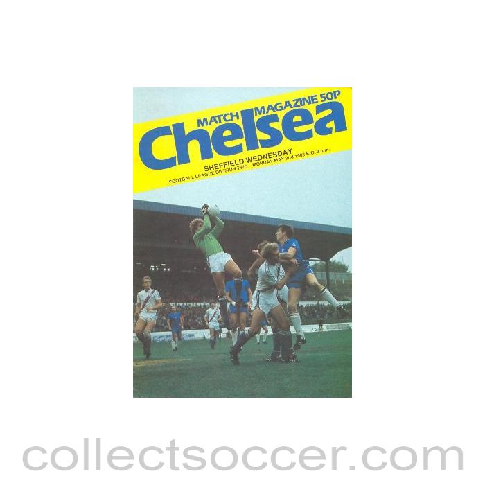 1983 - Chelsea v Sheffield Wednesday official programme 02/05/1983