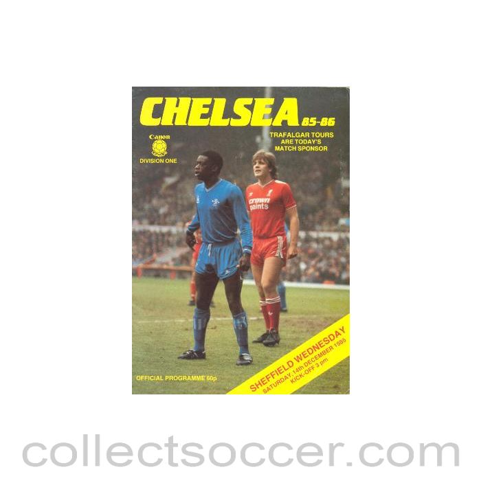 1985 - Chelsea v Sheffield Wednesday official programme 14/12/1985