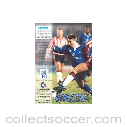 1992 - Chelsea v Southampton official programme 12/02/1992