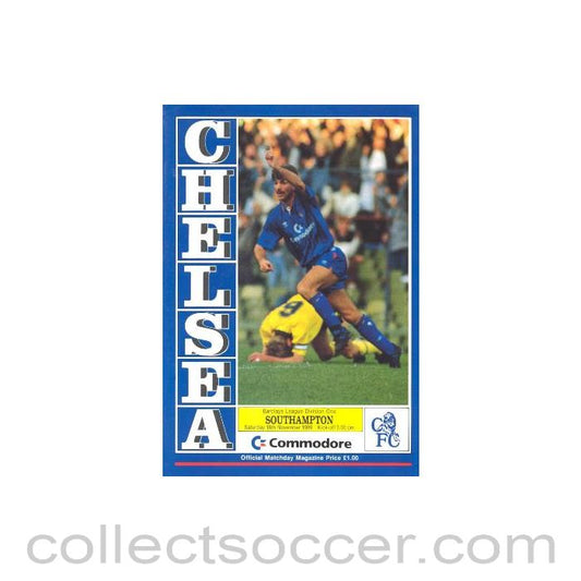1989 - Chelsea v Southampton official programme 18/11/1989
