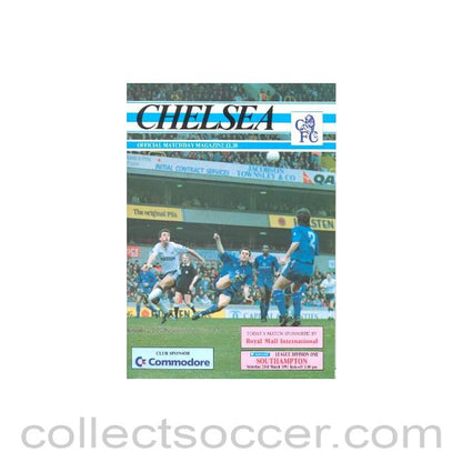 1991 - Chelsea v Southampton official programme 23/03/1991