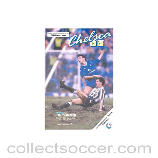 1988 - Chelsea v Southampton official programme 26/03/1988