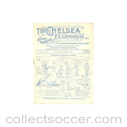 1925 - Chelsea v Stockport County official programme 07/11/1925