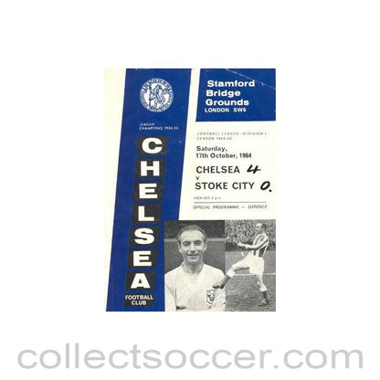 1964 - Chelsea v Stoke City official programme 17/10/1964