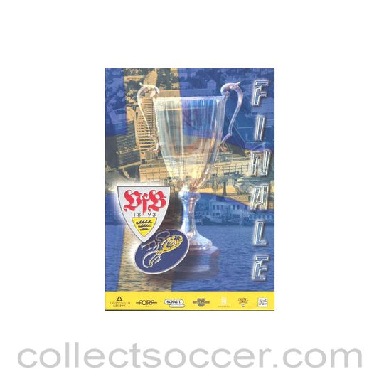 1998 Cup Winners Cup Final Stuggart Issue Programme Chelsea v Stuttgart