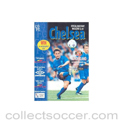 1999 - Chelsea v Sunderland official programme 07/08/1999 Premier League