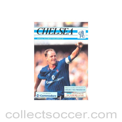 1990 - Chelsea v Sunderland official programme 08/09/1990