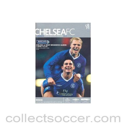2005 - Chelsea v West Bromwich Albion official programme 15/03/2005