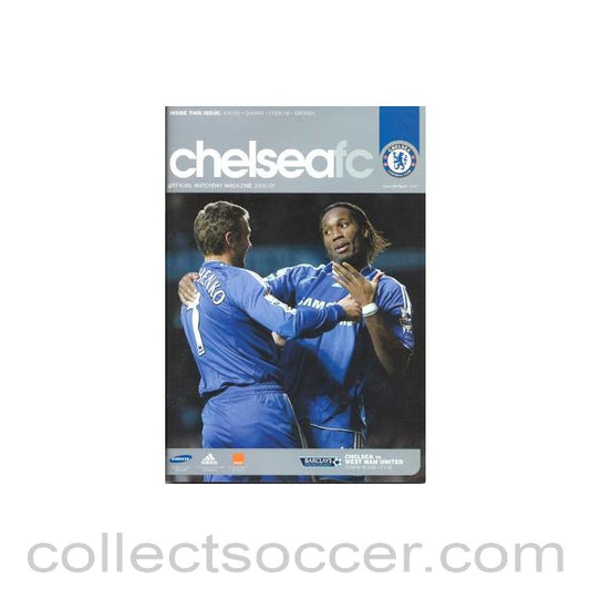 2006 - Chelsea v West Ham United official programme 18/11/2006