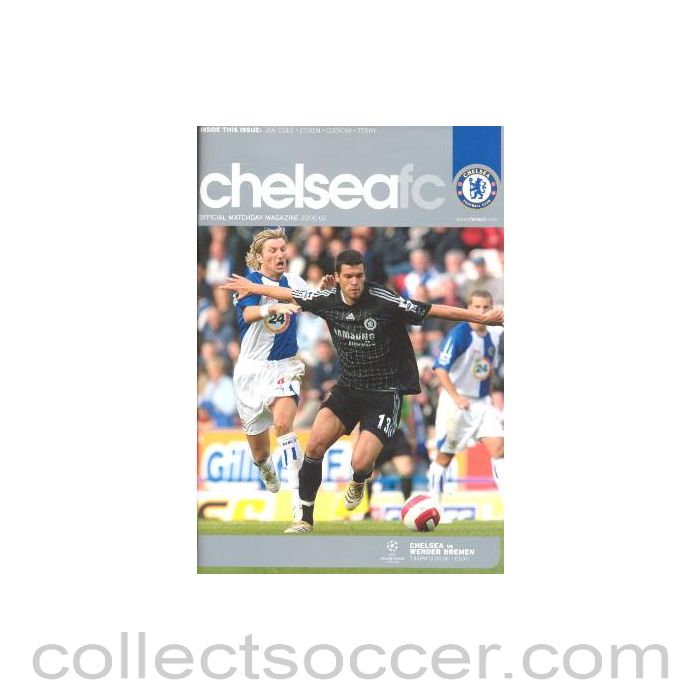 2006 - Chelsea v Werder Bremen official programme 12/09/2006