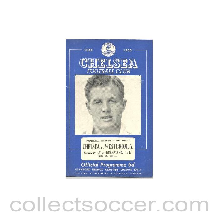 1949 - Chelsea v West Bromwich Albion official programme 31/12/1949