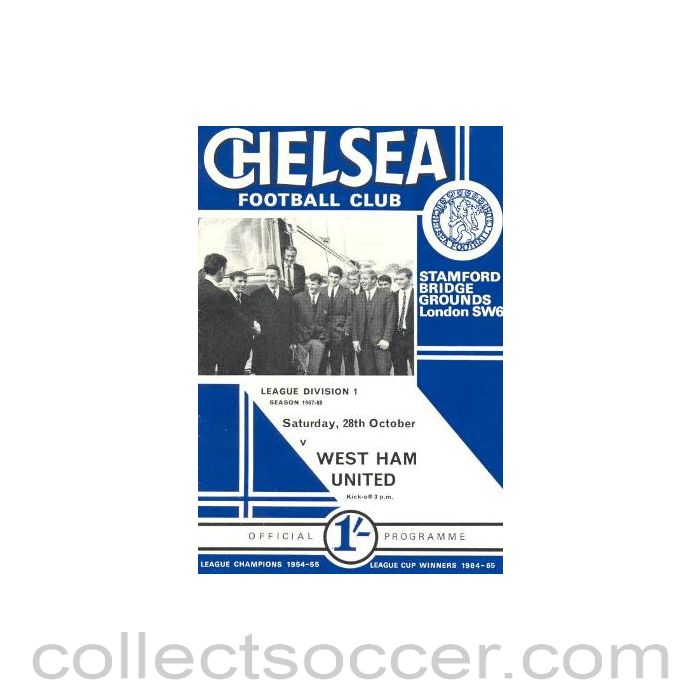 1967 - Chelsea v West Ham United official programme 28/10/1967