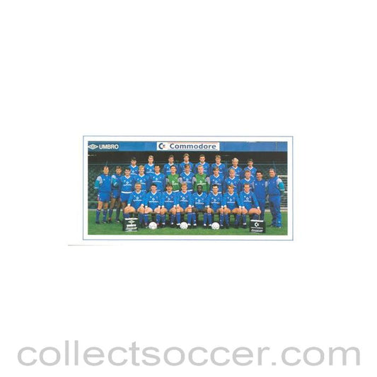 Chelsea Best Wishes card with facsimile signatures of all footballers