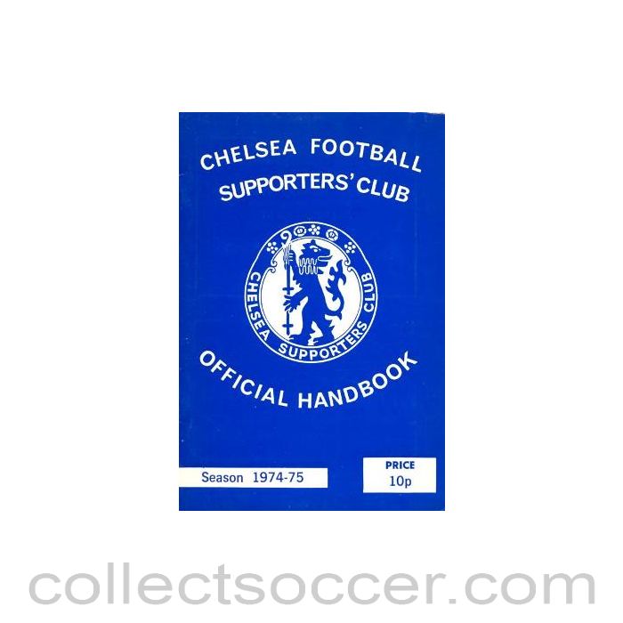 1974-1975 Chelsea Official Handbook of the Supporters' Club
