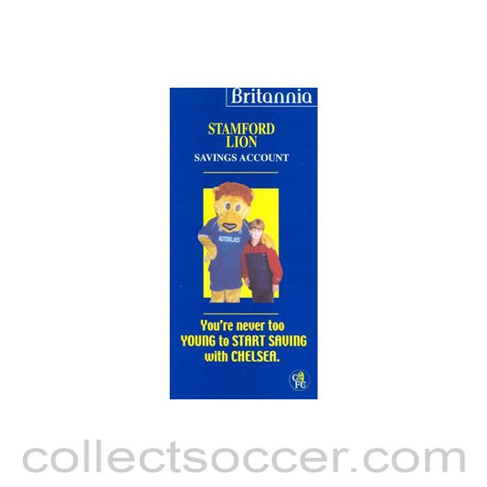 Chelsea Stamford Lion Savings Account leaflet