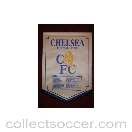 1955 - Chelsea Honours from 1955 to 1997 large Pennant, 40 x 28 cm