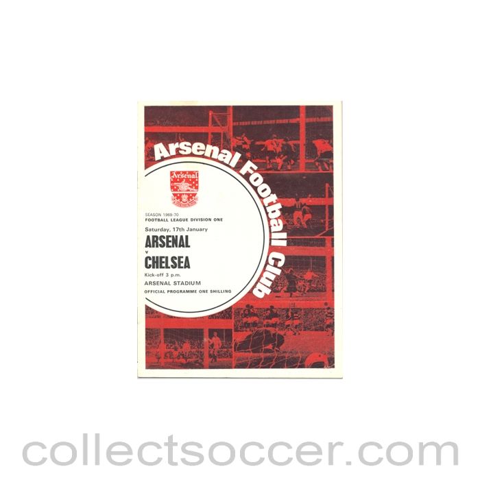 1970 - Arsenal v Chelsea official programme 17/01/1970