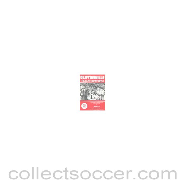 1979 - Cliftonville v Nantes official programme 20/09/1979 European Cup Winners Cup