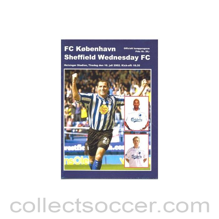 2002 - Copenhagen v Sheffield Wednesday official programme 16/07/2002