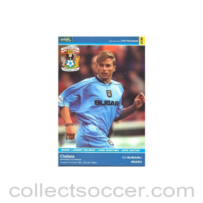 2001 - Coventry City vChelsea official programme 09/10/2001