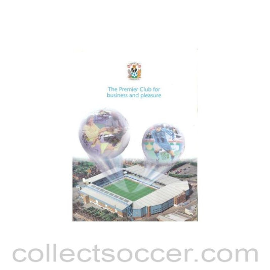 Coventry FC - The Premier Club for Business and Pleasure press pack